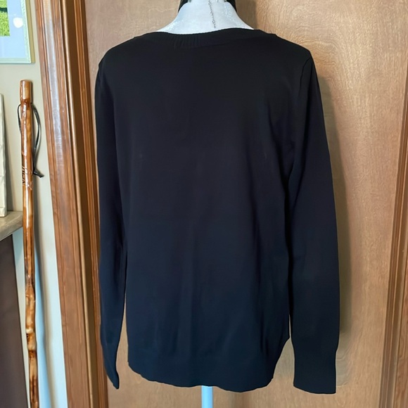 Faux Suede Black Sweater by Express - Picture 9 of 15